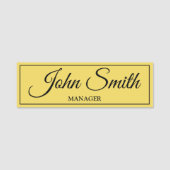 Maßgeschneidertes Elegant und Personalisiert Namensschild (Vorderseite)