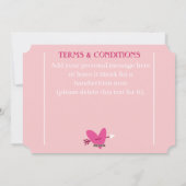 Maßgeschneidertes elegantes "Date Coupon" Valentin Feiertagskarte (Rückseite)