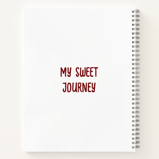 Maßgeschneidertes Erdbeeren Cheesecake Deluxe Note Notizblock (Rückseite)