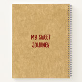 Maßgeschneidertes Erdbeeren Cheesecake Deluxe Note Notizblock (Rückseite)