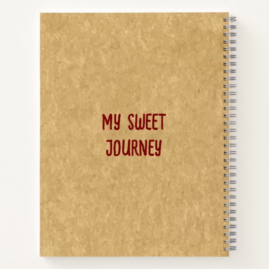 Maßgeschneidertes Erdbeeren Cheesecake Deluxe Note Notizblock (Rückseite)