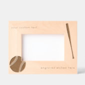 Maßgeschneidertes Etched American Baseball Bat Geätzte Rahmen (Vorderseite)