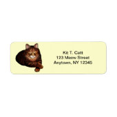 Maßgeschneidertes Etikett für die braune Tablette (Vorne)