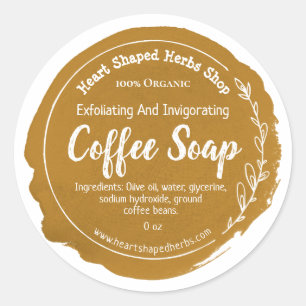 Maßgeschneidertes Etikett für Kaffeepapseln Runder Aufkleber