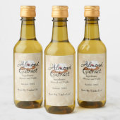 Maßgeschneidertes Etikett für Mandelextrakte (Flaschen)