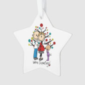 Maßgeschneidertes Expectant-Paar und Acrylschmuck  Ornament (Vorderseite)