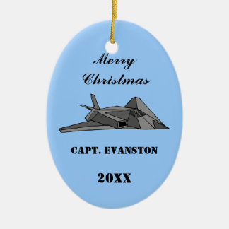 Maßgeschneidertes F117 Stealth Fighter Bomber Desi Keramikornament