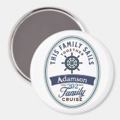 Maßgeschneidertes Family Cruise Magnet (Vorderseite/Rückseite)