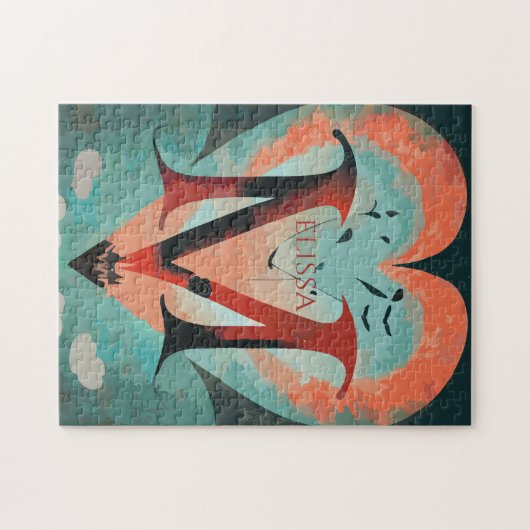 Maßgeschneidertes Fantasy-Herz Puzzle (Horizontal)