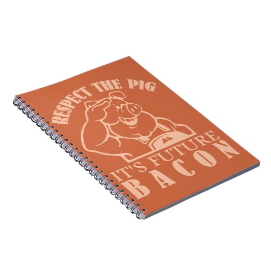 Maßgeschneidertes Farbnotizheft PIG TO BACON Notizblock (Rechte Seite)
