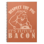 Maßgeschneidertes Farbnotizheft PIG TO BACON Notizblock (Vorderseite)