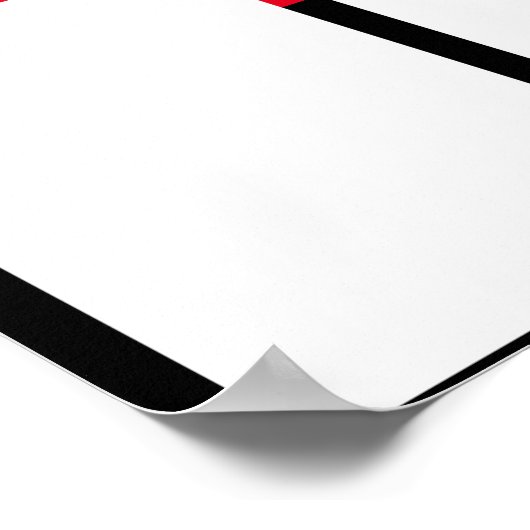 Maßgeschneidertes Farbtop-Poster im Monat Poster (Ecke)