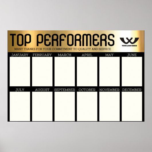 Maßgeschneidertes Farbtop-Poster im Monat Poster (Vorne)