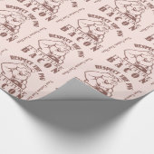 Maßgeschneidertes Farbumhüllungspapier PIG BIS BAC Geschenkpapier (Ecke)