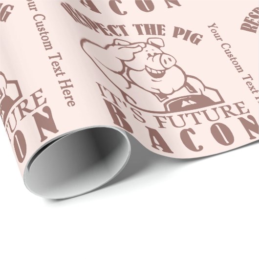 Maßgeschneidertes Farbumhüllungspapier PIG BIS BAC Geschenkpapier (Rolleneckpunkt)