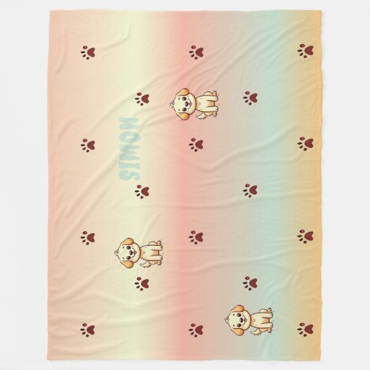 Maßgeschneidertes Fleece-Blanket** 🐶 💖 Fleecedecke (Vorderseite)