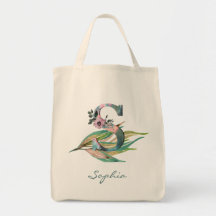 Maßgeschneidertes Floral S Letter Watercolor Folio