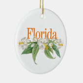 Maßgeschneidertes Florida Ornament mit Orangen Blü (Rechts)
