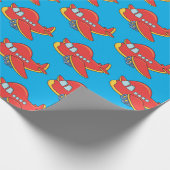 Maßgeschneidertes Flugzeug Geschenkpapier (Ecke)