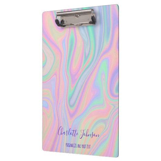 Maßgeschneidertes, flüssiges Farbdesign Klemmbrett (Links)