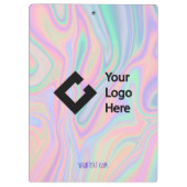 Maßgeschneidertes, flüssiges Farbdesign Klemmbrett (Rückseite)