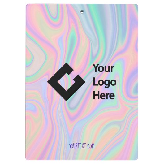 Maßgeschneidertes, flüssiges Farbdesign Klemmbrett (Rückseite)