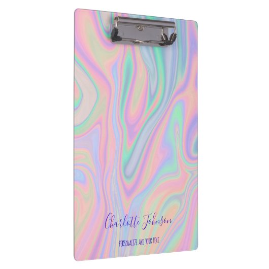 Maßgeschneidertes, flüssiges Farbdesign Klemmbrett (Rechts)