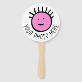 Maßgeschneidertes Foto 10 x RUNDE HAND FANS, FAVOR Fächer (Vorderseite)