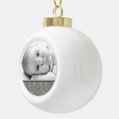 Maßgeschneidertes Foto-Ball-Ornament Keramik Kugel-Ornament (Rechts)