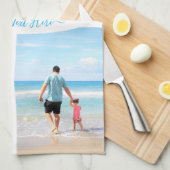 Maßgeschneidertes Foto Collage Text Küchentuch (Viertel Falte)