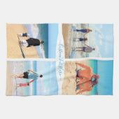 Maßgeschneidertes Foto Collage Text Küchentuch (Horizontal)