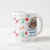 Maßgeschneidertes Foto Dog Parent Souvenir Jumbo-Tasse (Vorderseite Rechts)