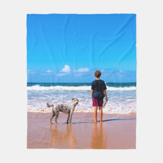 Maßgeschneidertes Foto Fleece Blanken mit eigenem  (Vorderseite)