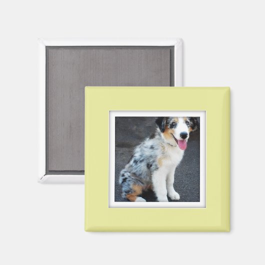 Maßgeschneidertes Foto Frame Magnet (Vorderseite/Rückseite)