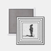 Maßgeschneidertes Foto Frame Magnet (Vorderseite/Rückseite)