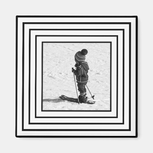 Maßgeschneidertes Foto Frame Magnet (Vorne)