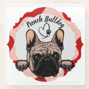 Maßgeschneidertes Foto für Bulldog Glasuntersetzer