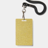 Maßgeschneidertes Foto für den Blank-Gold-Glitzer- Ausweis (Vorderseite mit Lanyard)