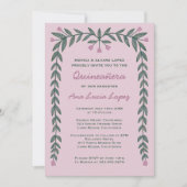 Maßgeschneidertes Foto für den Blumenrahmen von Qu Einladung (Vorderseite)