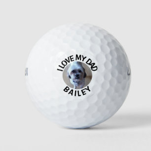 Maßgeschneidertes Foto für Haustiere I Liebe Mein  Golfball