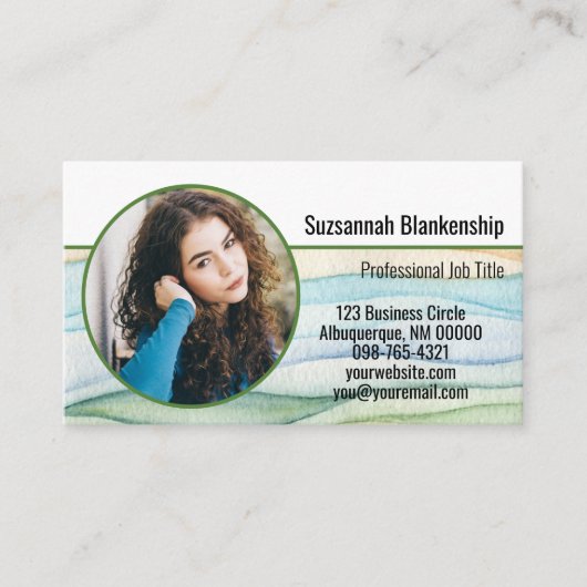 Maßgeschneidertes Foto für kleine Unternehmen Visitenkarte (Vorderseite)