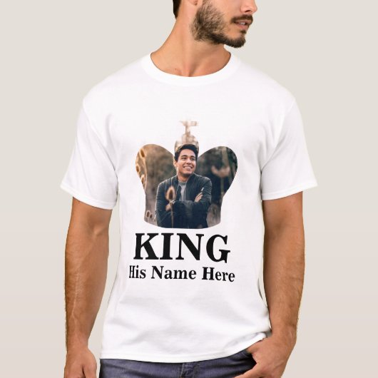 Maßgeschneidertes Foto für Königenkronen T-Shirt (Vorderseite)