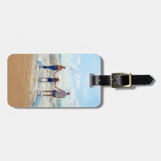 Maßgeschneidertes Foto Gepäckanhänger Personalisie (Vorderseite horizontal)