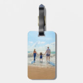 Maßgeschneidertes Foto Gepäckanhänger Personalisie (Rückseite vertikal)