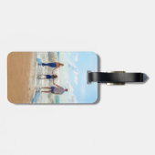 Maßgeschneidertes Foto Gepäckanhänger Personalisie (Rückseite horizontal)