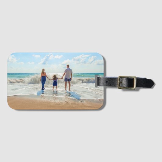 Maßgeschneidertes Foto Gepäckstück Gestaltung Ihre Gepäckanhänger (Vorderseite (Horizontal))