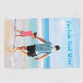 Maßgeschneidertes Foto Golf Handtuch Ihr Vater Fot (Horizontal)