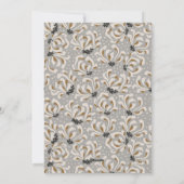 Maßgeschneidertes Foto Graues botanisches Elegante Feiertagskarte (Rückseite)