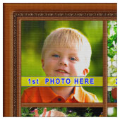 Maßgeschneidertes FOTO mit IHREN 4 Bildern Stoff (Nahaufnahme)