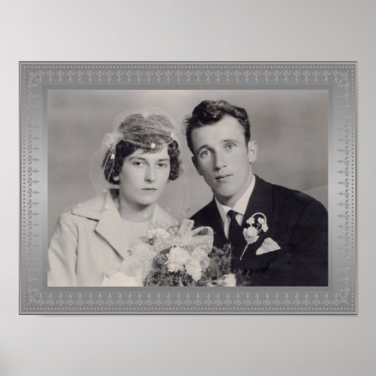 Maßgeschneidertes Foto mit Metallrahmen Poster (Vorne)